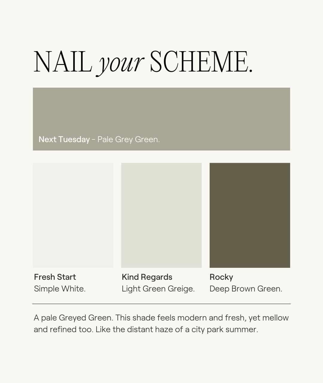 Buy Pale Grey Green Paint - Flat Matt (Next Tuesday) – COAT Paints