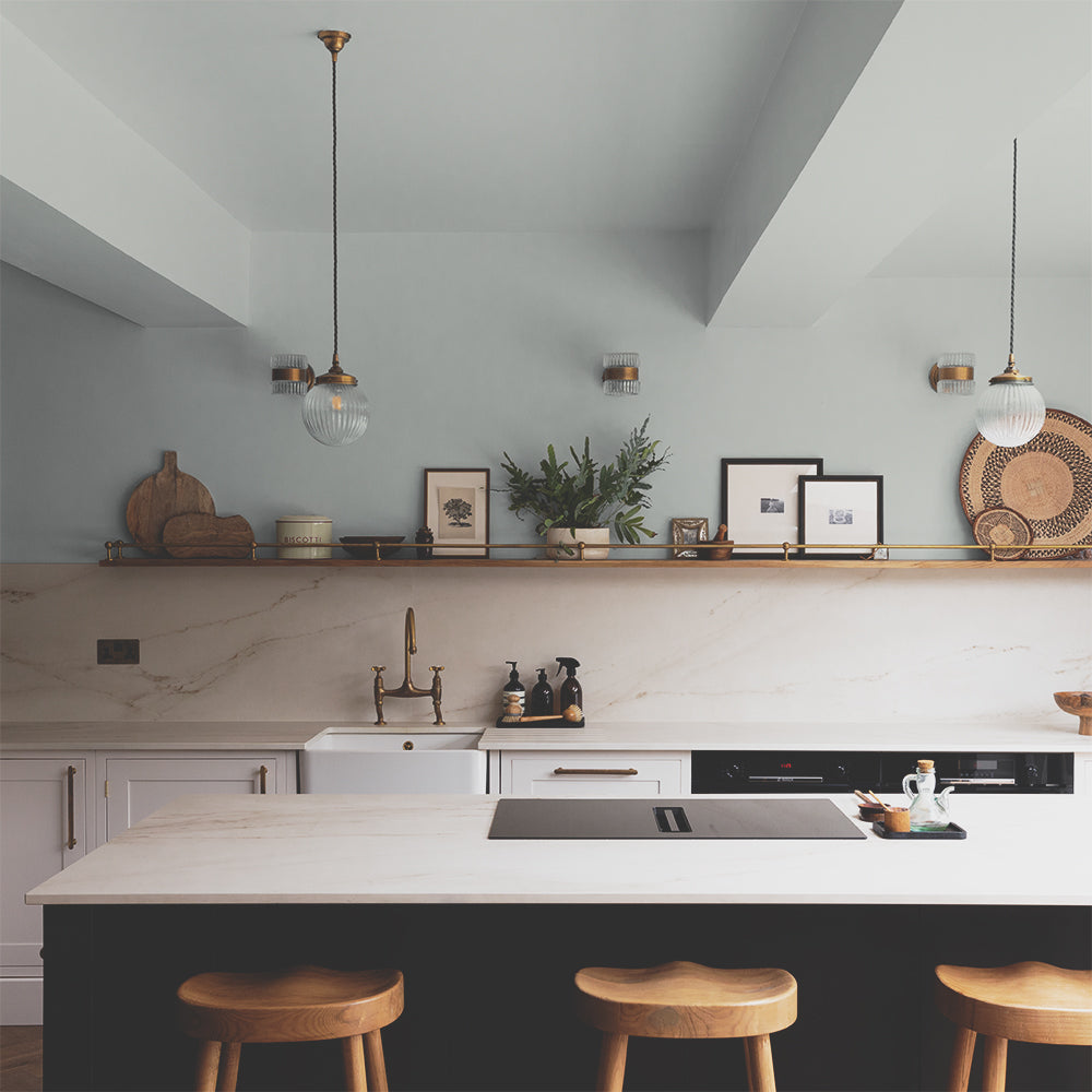 Clean Blue Green paint called Detox by COAT Paints the eco friendly paint company