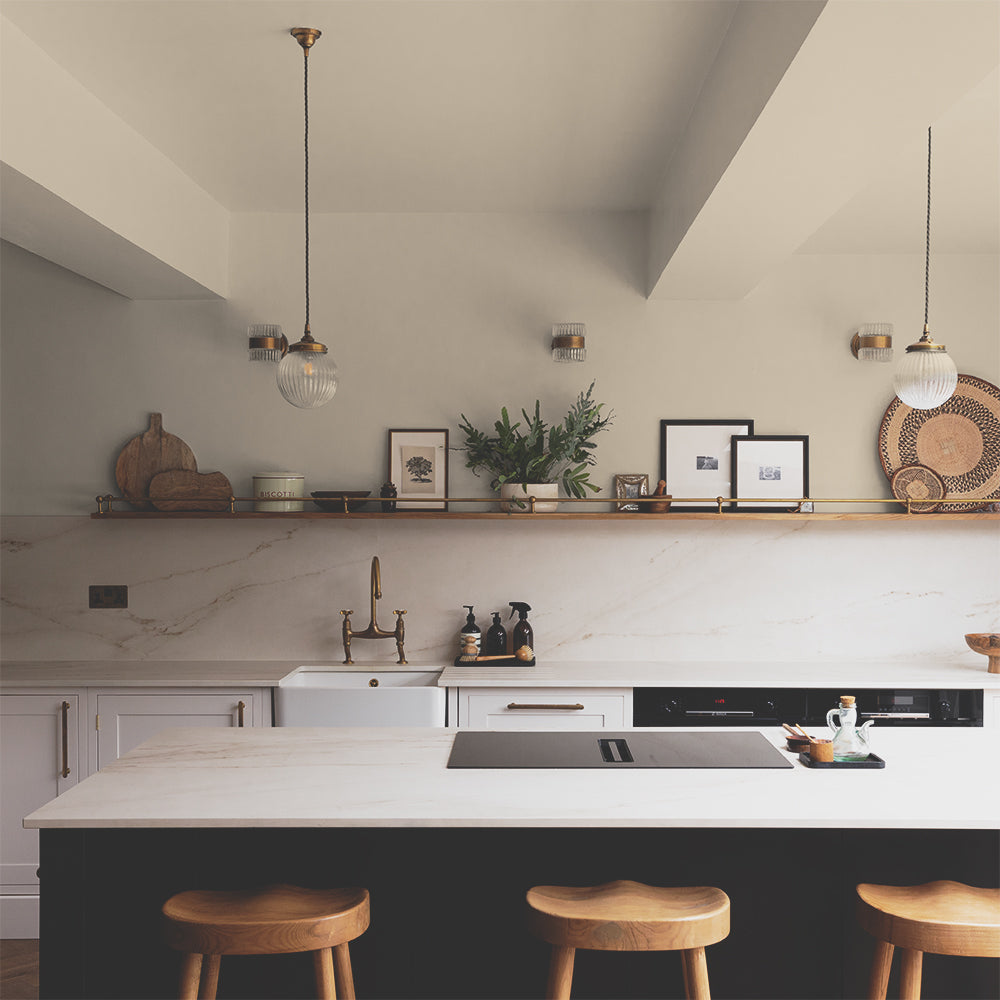 Modern Beige paint called Duvet Day by COAT Paints the eco friendly paint company