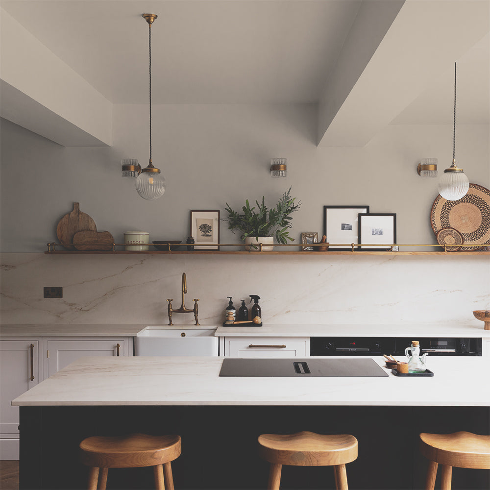 Pale Taupe paint called Good Intentions by COAT Paints the eco friendly paint company