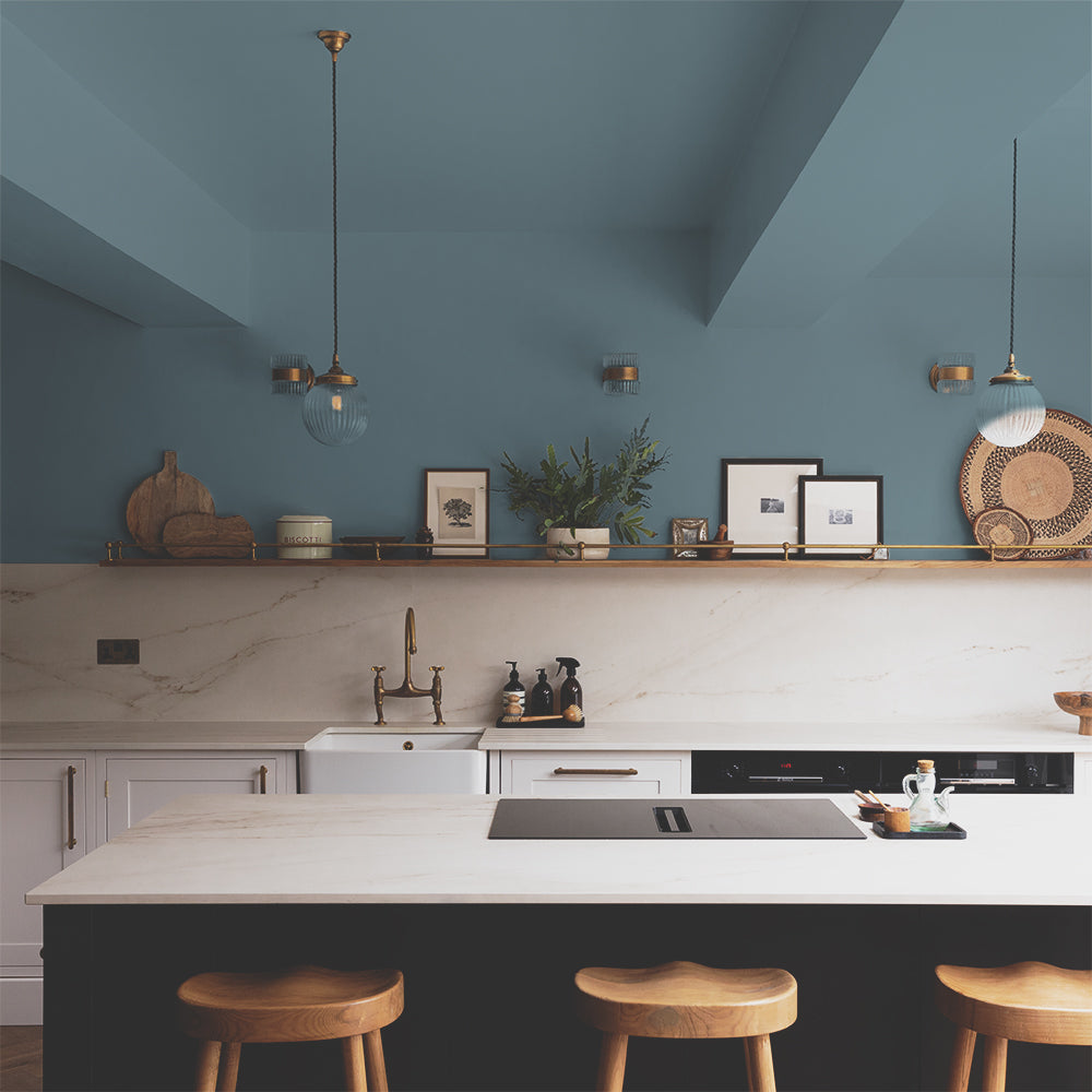 Warm Grey Teal paint called Mr. Clifton by COAT Paints the eco friendly paint company