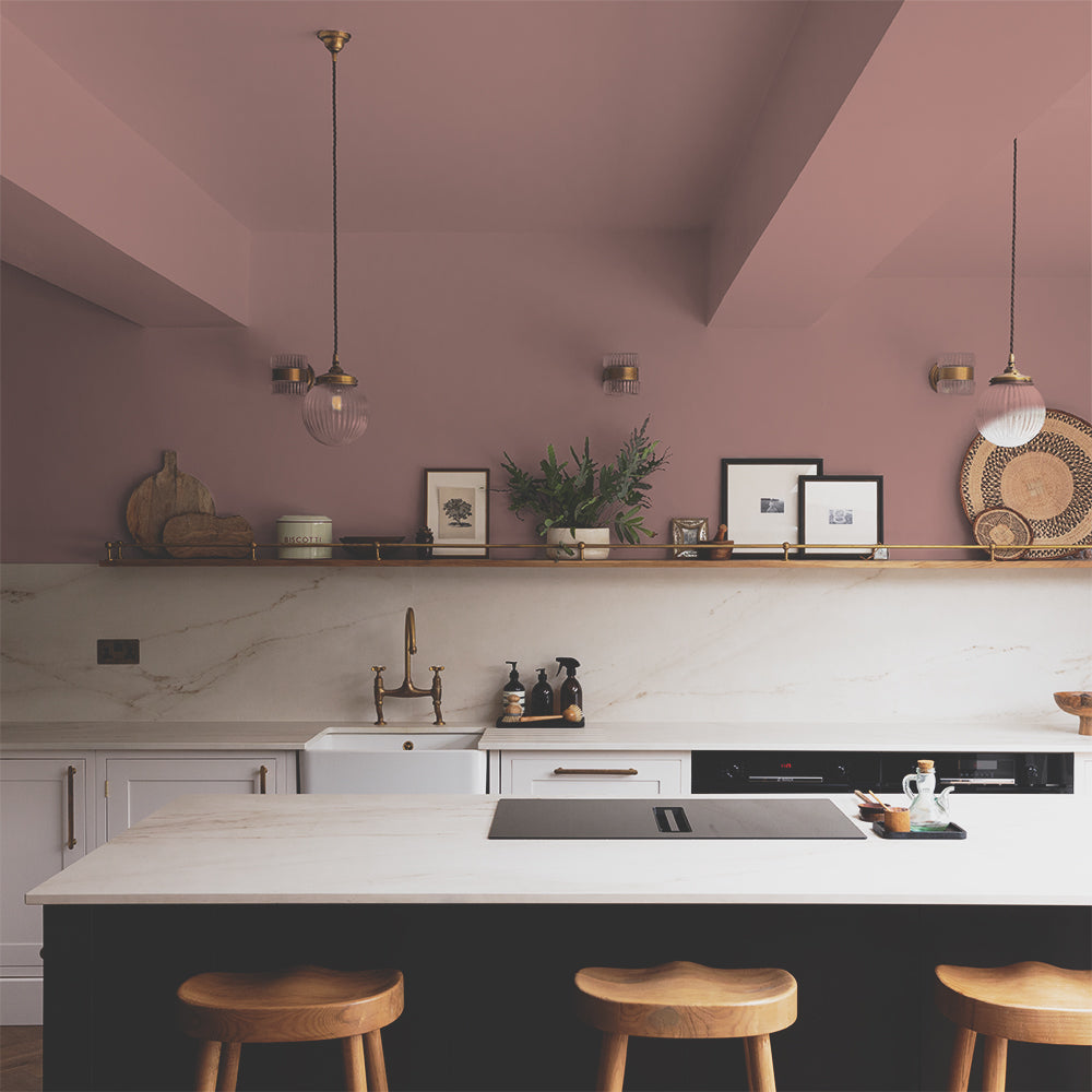 Deep Blush Pink paint called Mrs. Bouquet by COAT Paints the eco friendly paint company