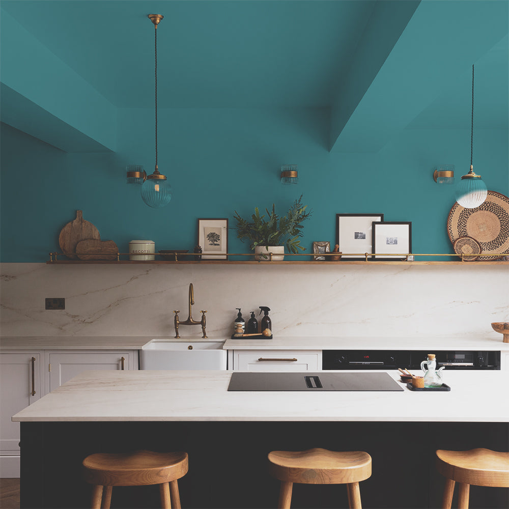 Bright Teal paint called The Four-Poster by COAT Paints the eco friendly paint company