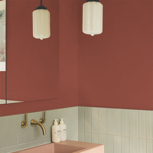 Earthy Red Sample called Medina Quarter by COAT Paints the eco friendly paint company