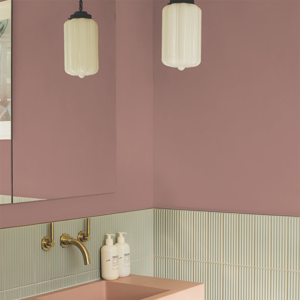 Deep Blush Pink paint called Mrs. Bouquet by COAT Paints the eco friendly paint company