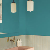 Bright Teal Sample Sample called The Four-Poster Sample by COAT Paints the eco friendly paint company