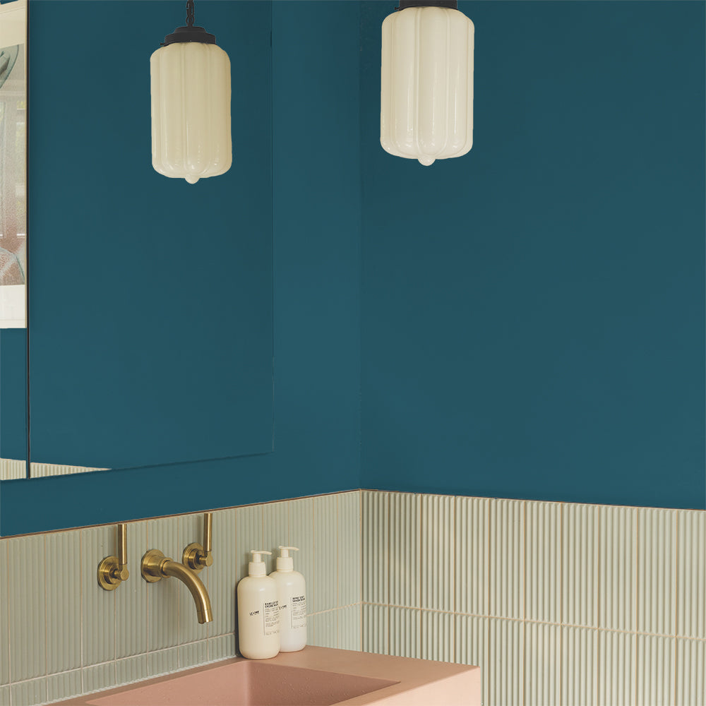 Peacock Blue paint called The Posh Seats by COAT Paints the eco friendly paint company