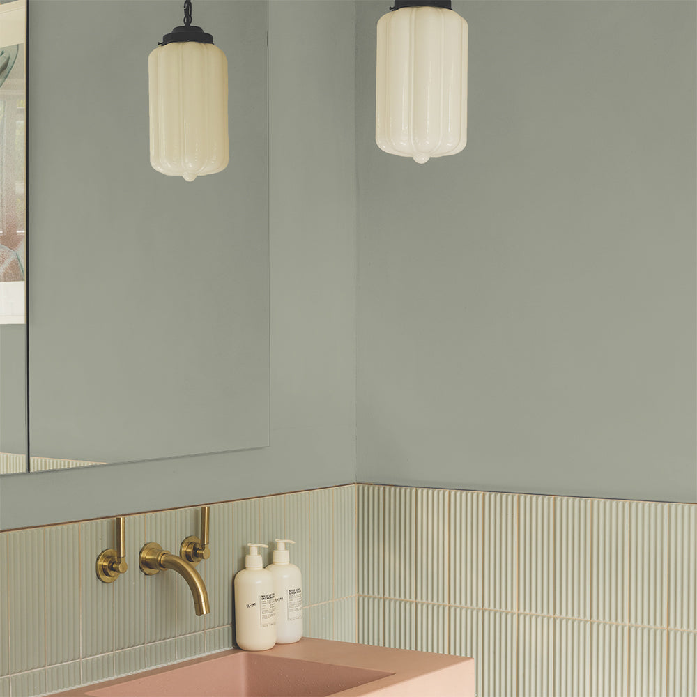 Hazy Grey Green paint called Yard Party by COAT Paints the eco friendly paint company