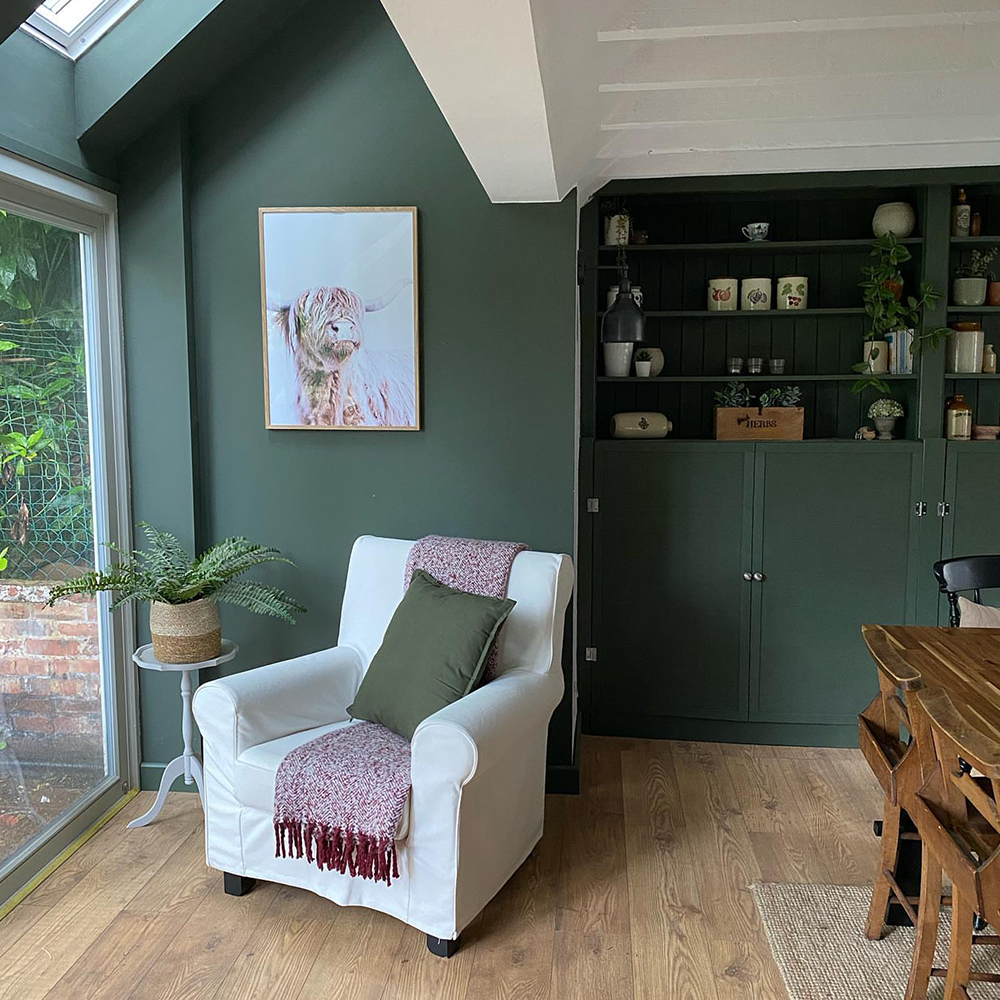 Dark Olive Green paint called Nomad by COAT Paints the eco friendly paint company