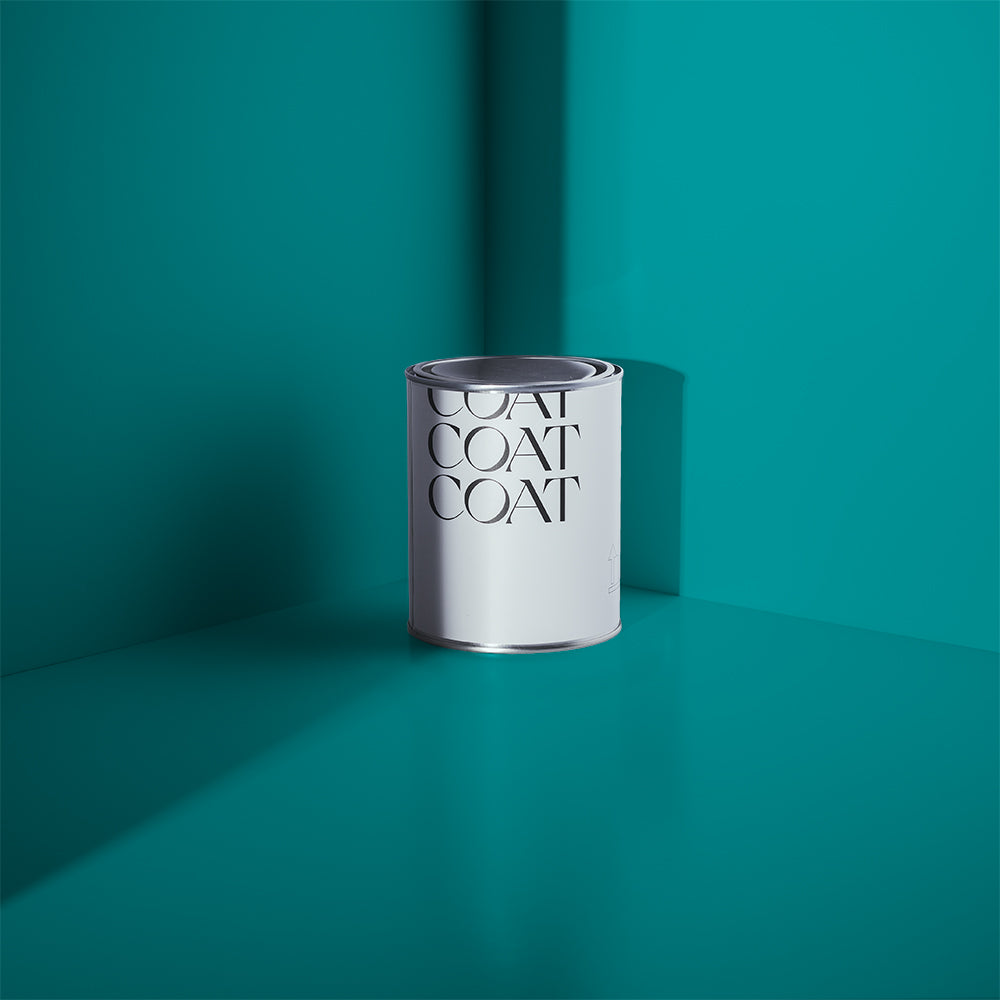 Bright Teal paint called The Four-Poster by COAT Paints the eco friendly paint company
