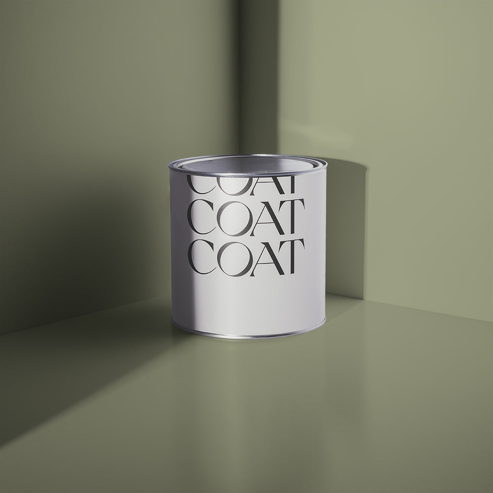 Green paint called East For Trees by COAT Paints the eco friendly paint company
