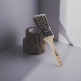 Silky Smooth Strokes supplies called Eco Paint Brush by COAT Paints the eco friendly paint company