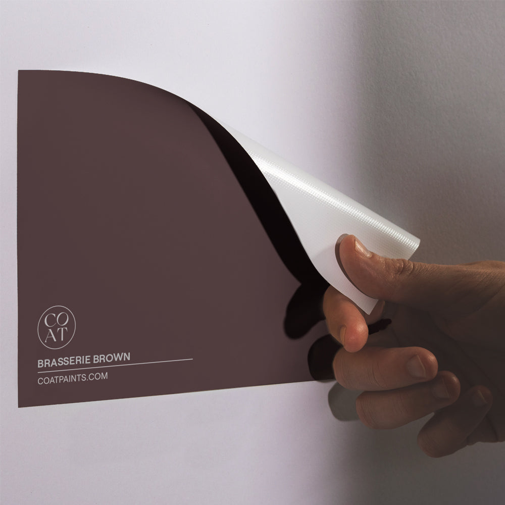 Dark Brown paint called Brasserie Brown by COAT Paints the eco friendly paint company