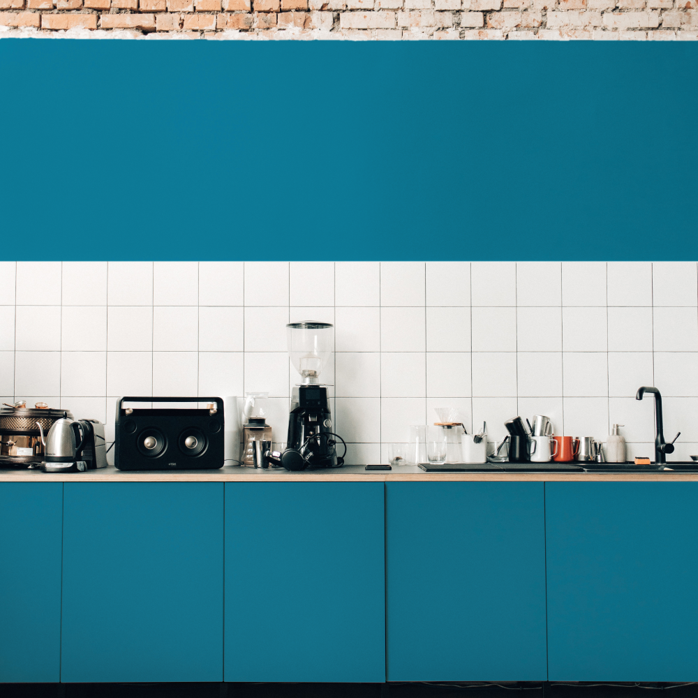 Peacock Blue paint called The Posh Seats by COAT Paints the eco friendly paint company