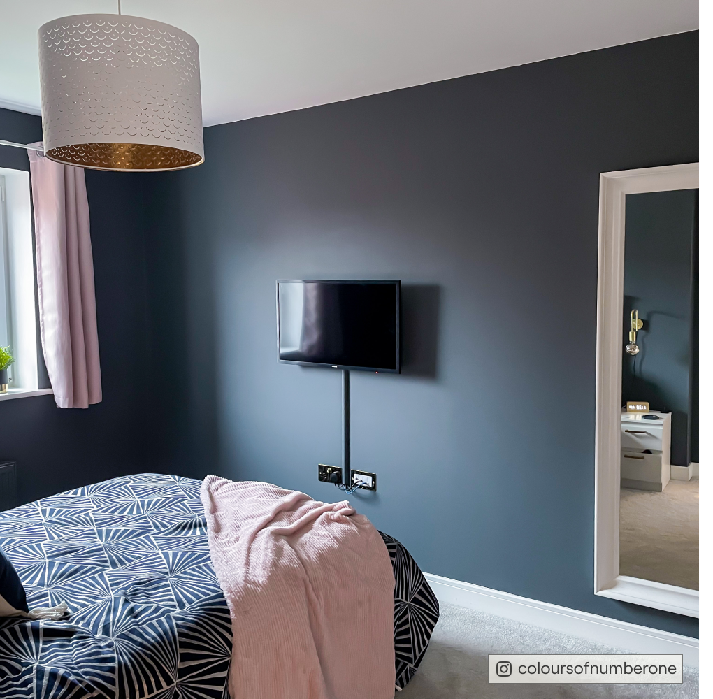 Charcoal Blue paint called Dodie by COAT Paints the eco friendly paint company