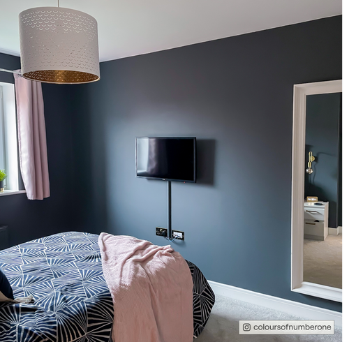 Charcoal Blue Sample Sample called Dodie Sample by COAT Paints the eco friendly paint company