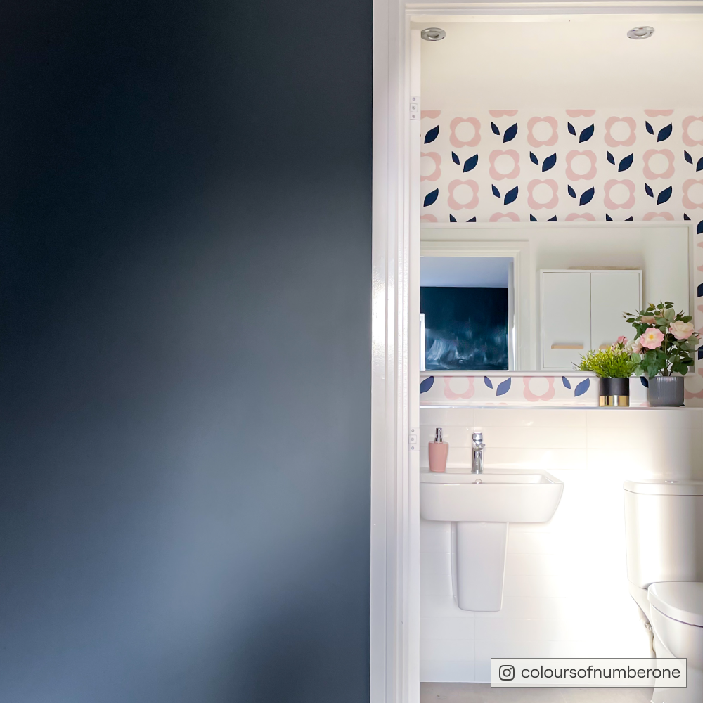 Charcoal Blue paint called Dodie by COAT Paints the eco friendly paint company