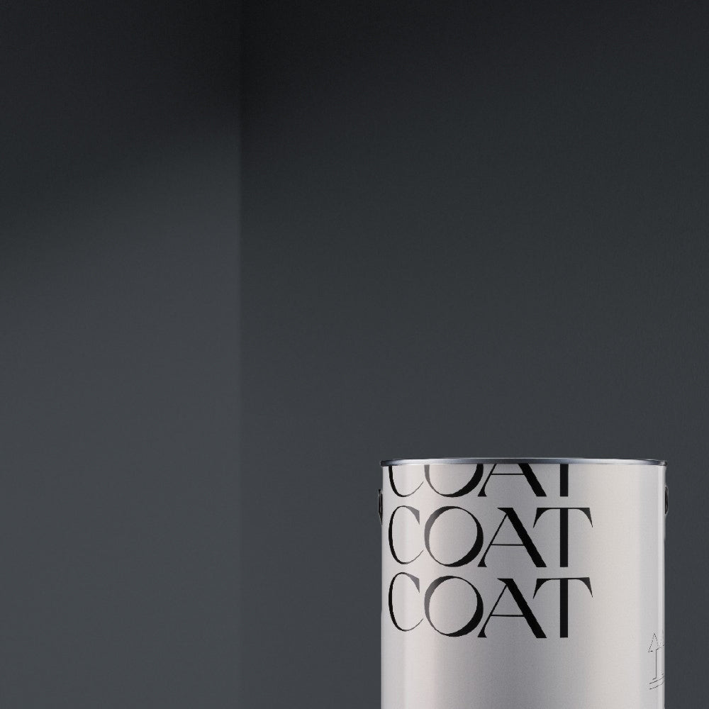 Charcoal Blue paint called Dodie by COAT Paints the eco friendly paint company