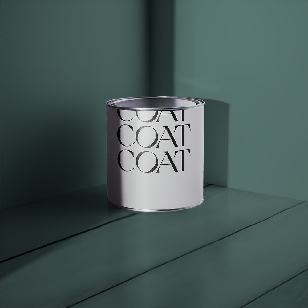 Dark Teal paint called Adulting by COAT Paints the eco friendly paint company