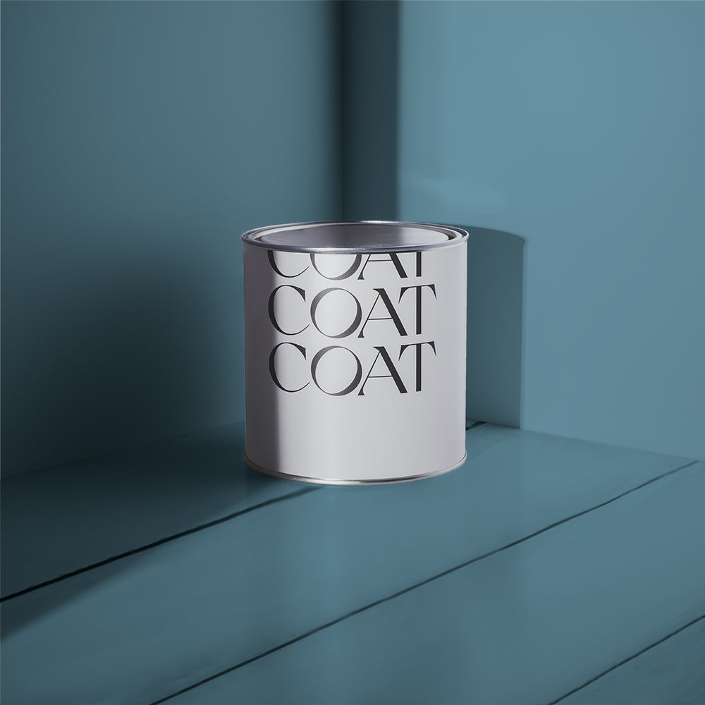 Greyed Blue paint called Below Deck by COAT Paints the eco friendly paint company