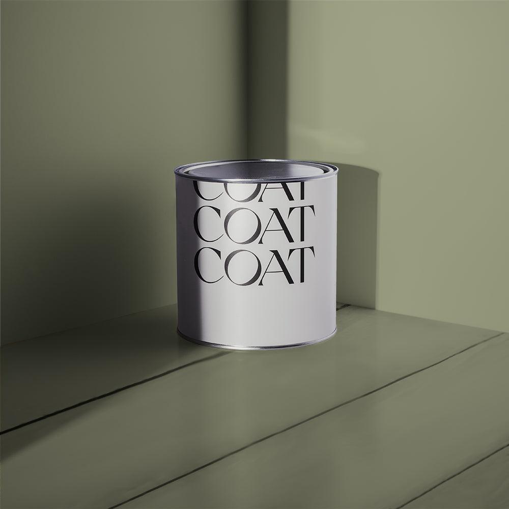 Green paint called East For Trees by COAT Paints the eco friendly paint company