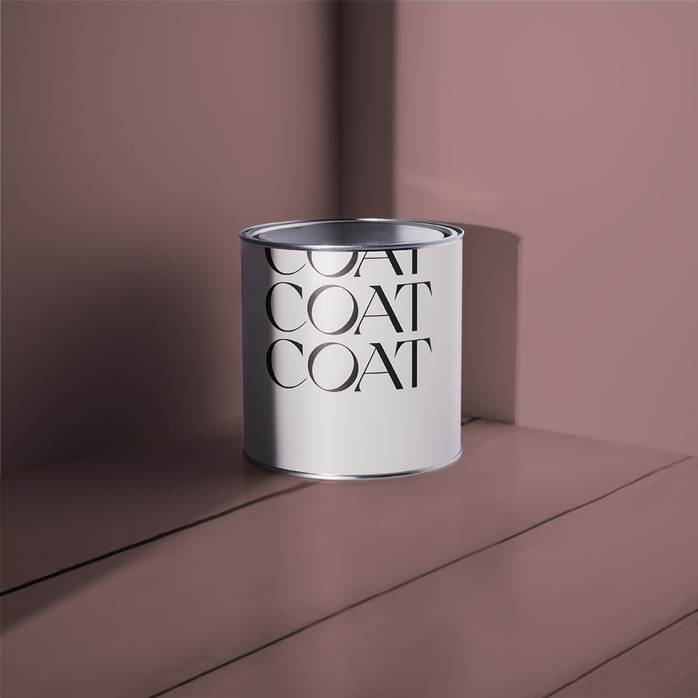 Deep Dusky Pink paint called Festival Eve by COAT Paints the eco friendly paint company