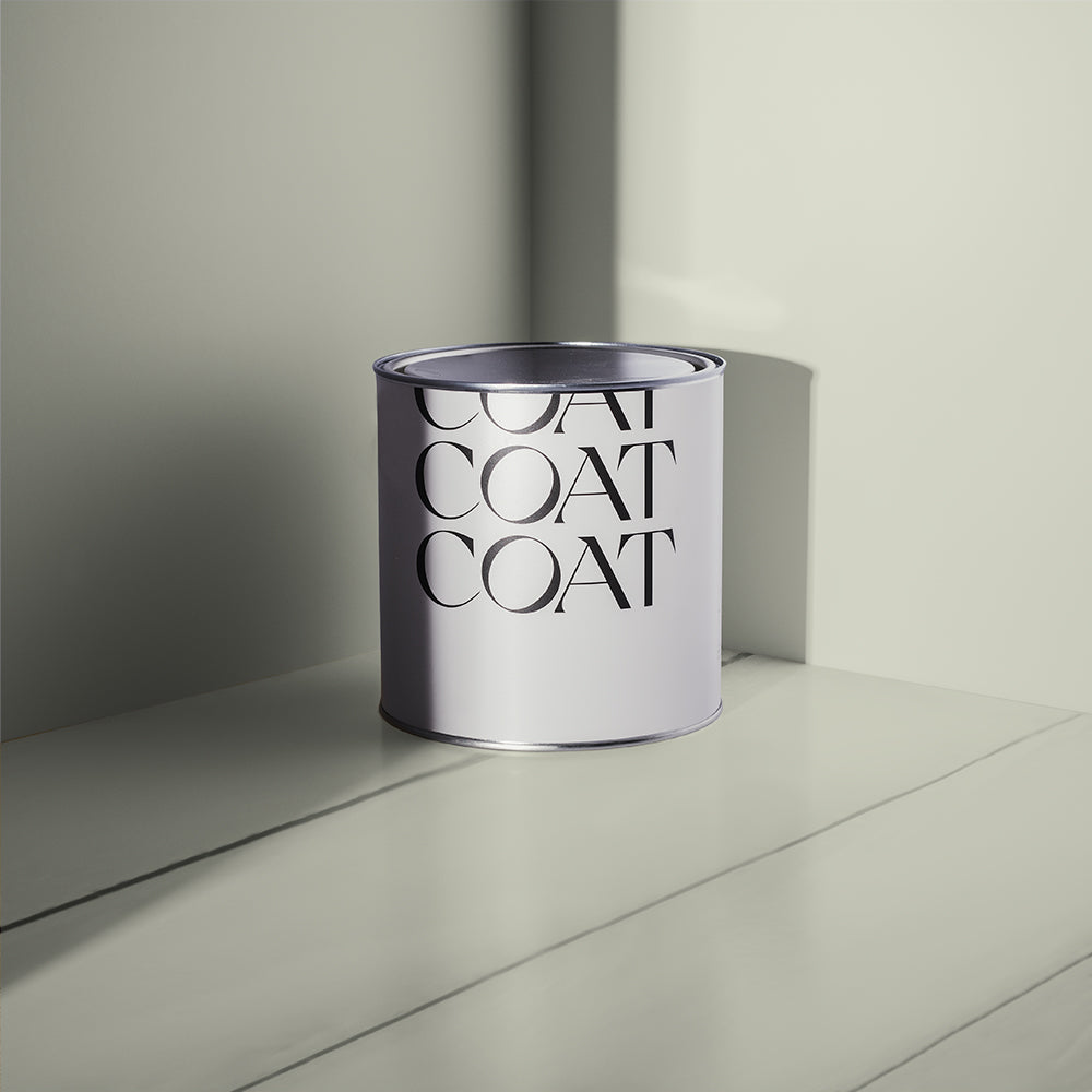 Pale Beige Green paint called Hello Vera by COAT Paints the eco friendly paint company