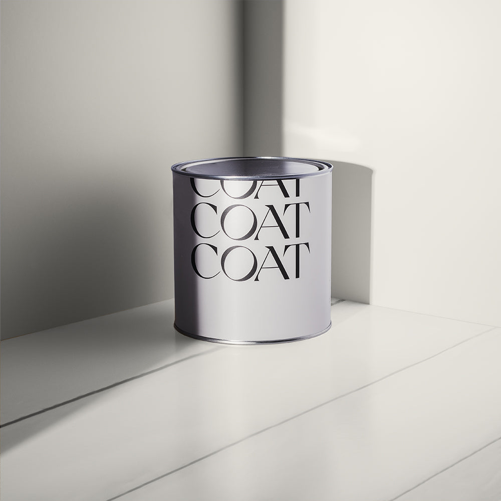 Warm Grey White paint called Just, Barely by COAT Paints the eco friendly paint company