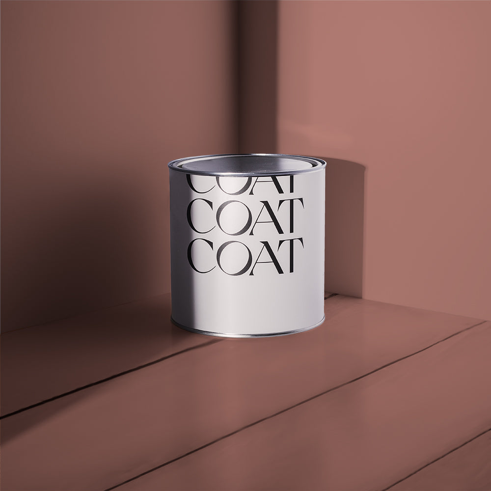Deep Blush Pink paint called Mrs. Bouquet by COAT Paints the eco friendly paint company