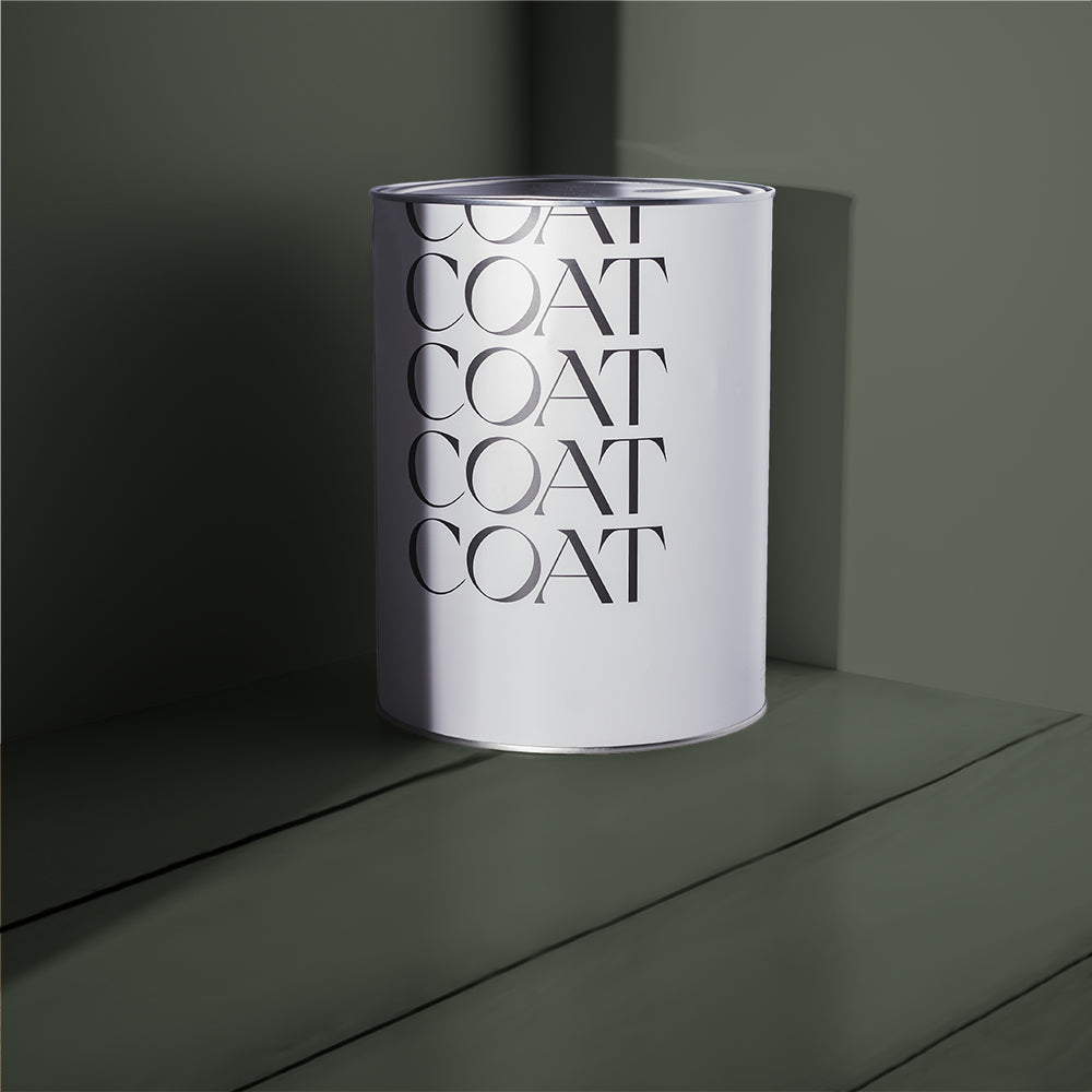 Dark Olive Green paint called Nomad by COAT Paints the eco friendly paint company