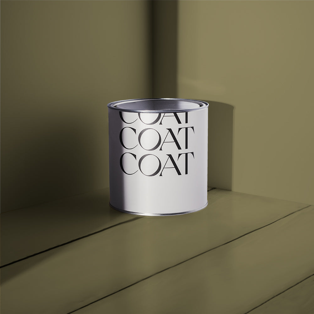 Warm Green paint called Pan by COAT Paints the eco friendly paint company