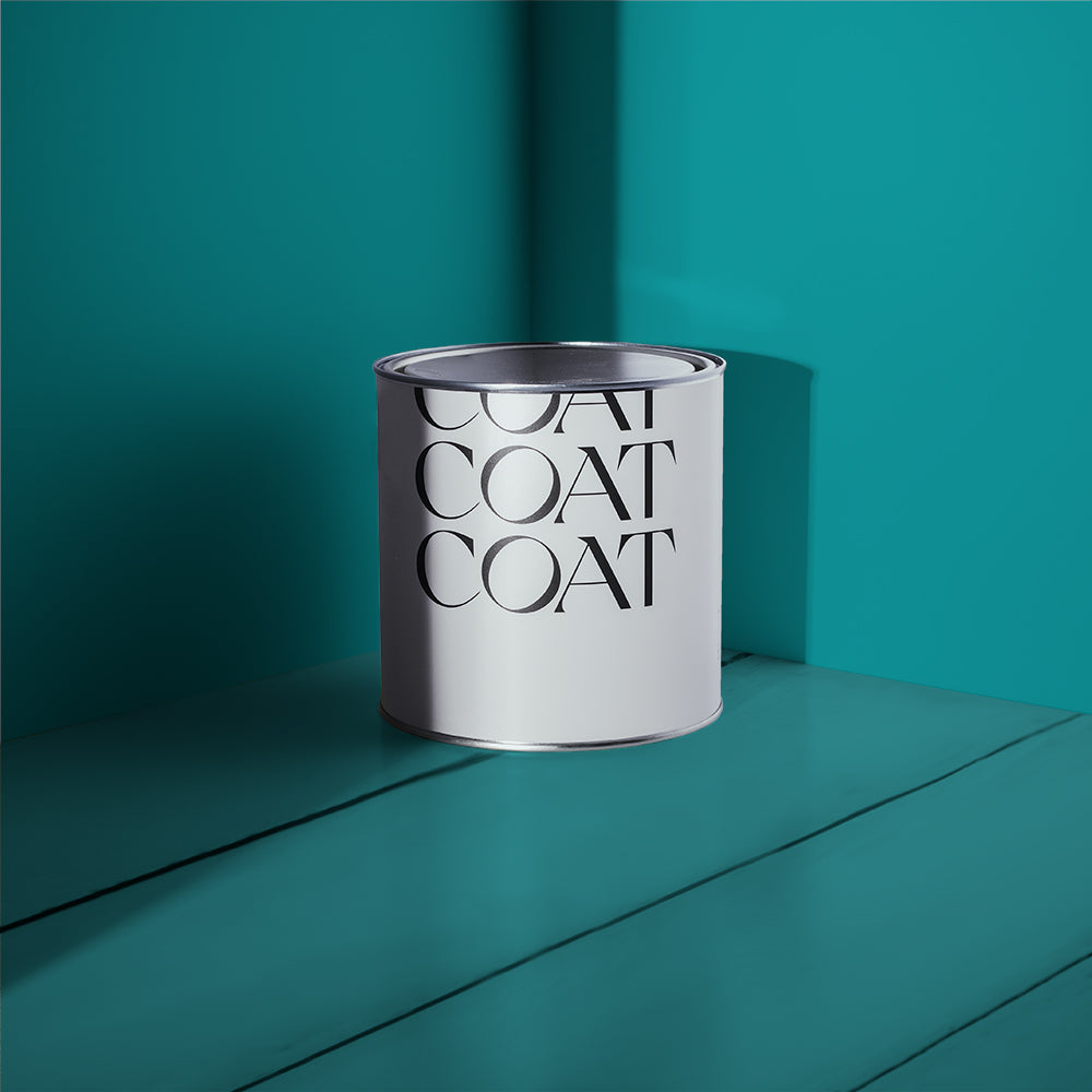 Bright Teal paint called The Four-Poster by COAT Paints the eco friendly paint company