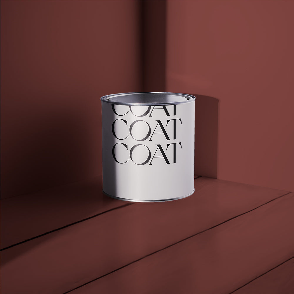 Industrial Red paint called The Old Corset Factory by COAT Paints the eco friendly paint company