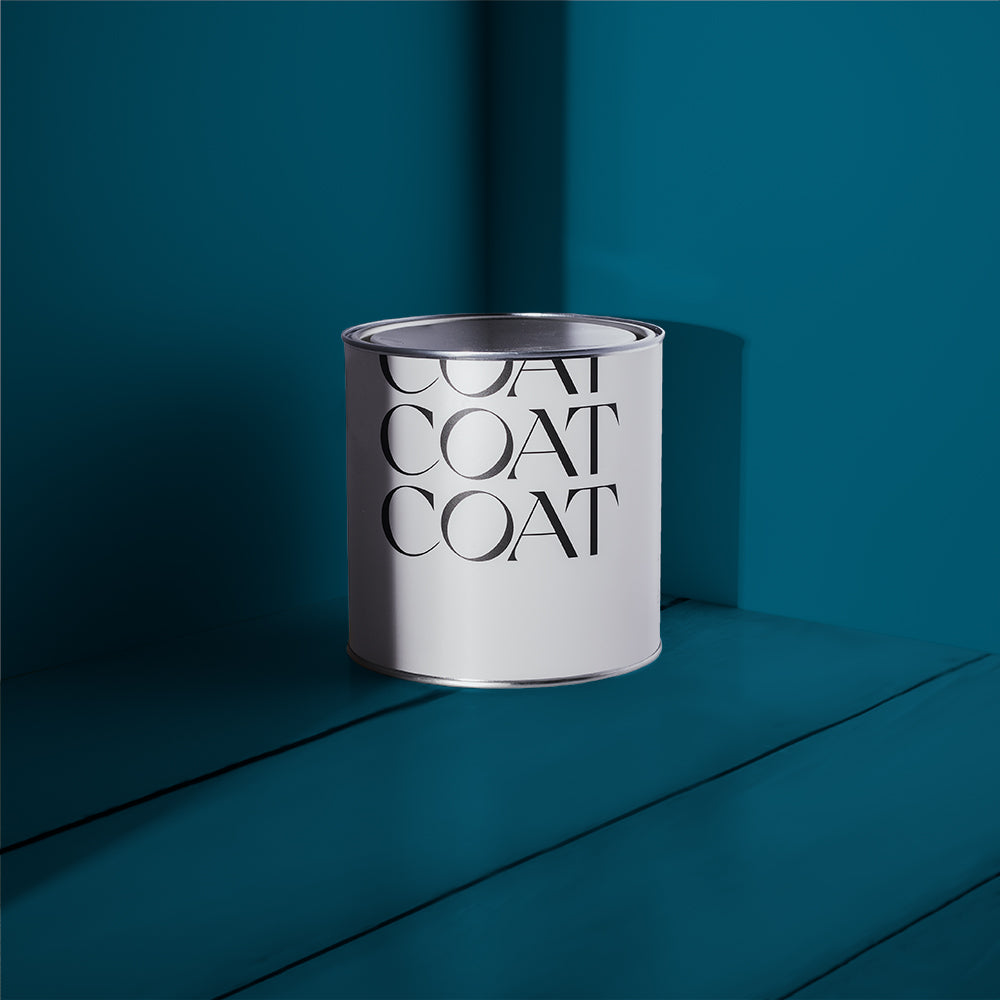 Peacock Blue paint called The Posh Seats by COAT Paints the eco friendly paint company