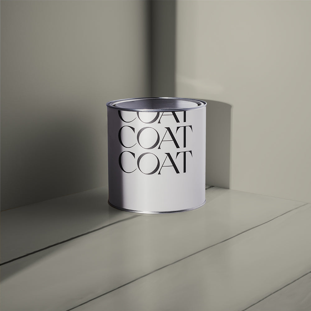 Green Grey paint called The Trail by COAT Paints the eco friendly paint company