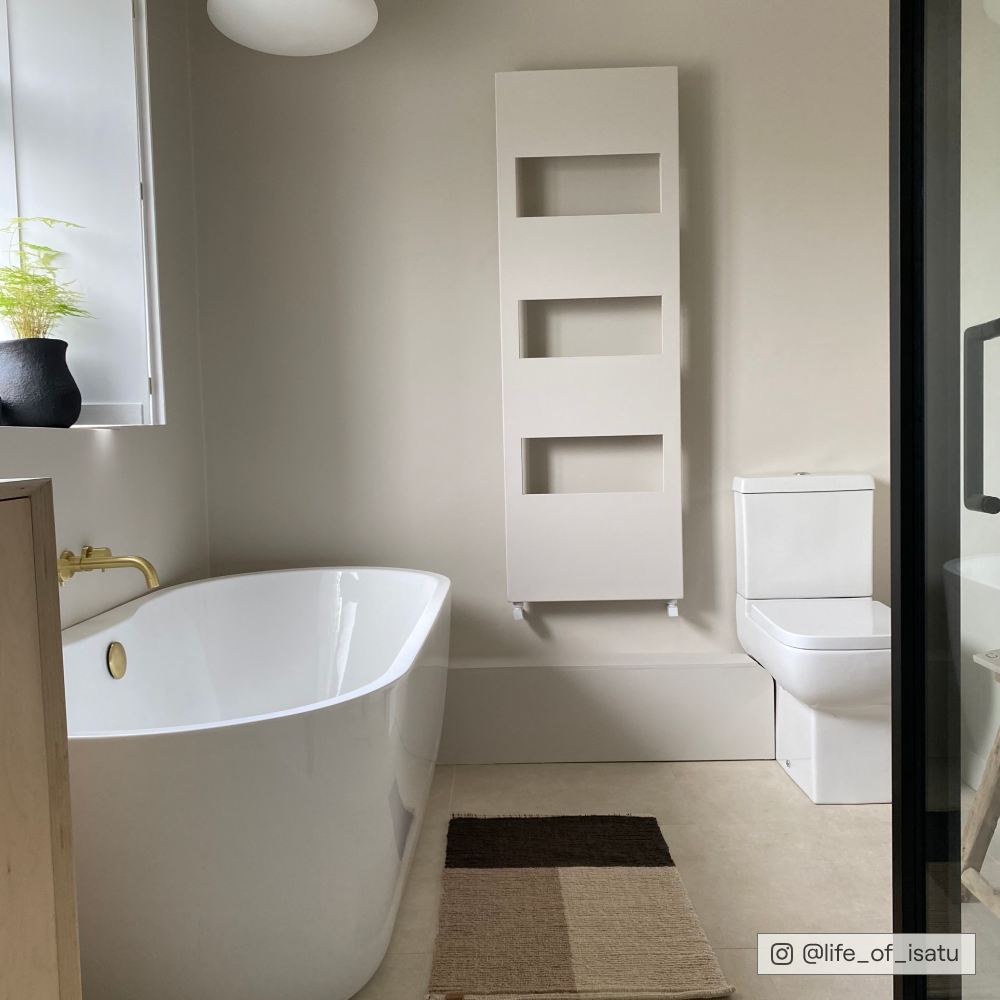 Pale Taupe paint called Good Intentions by COAT Paints the eco friendly paint company