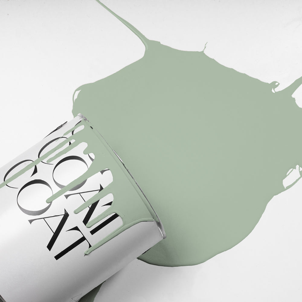 Clean Organic Green paint called Home Grown by COAT Paints the eco friendly paint company