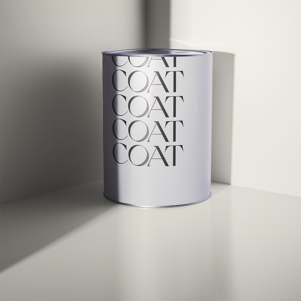 Warm Grey White paint called Just, Barely by COAT Paints the eco friendly paint company