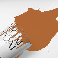 Rich Burnt Orange paint called Mezcal by COAT Paints the eco friendly paint company