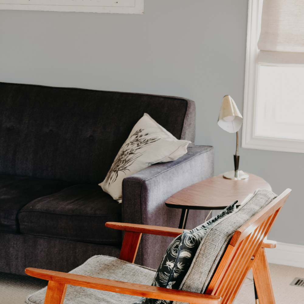 Clean Cool Grey paint called On Mute by COAT Paints the eco friendly paint company