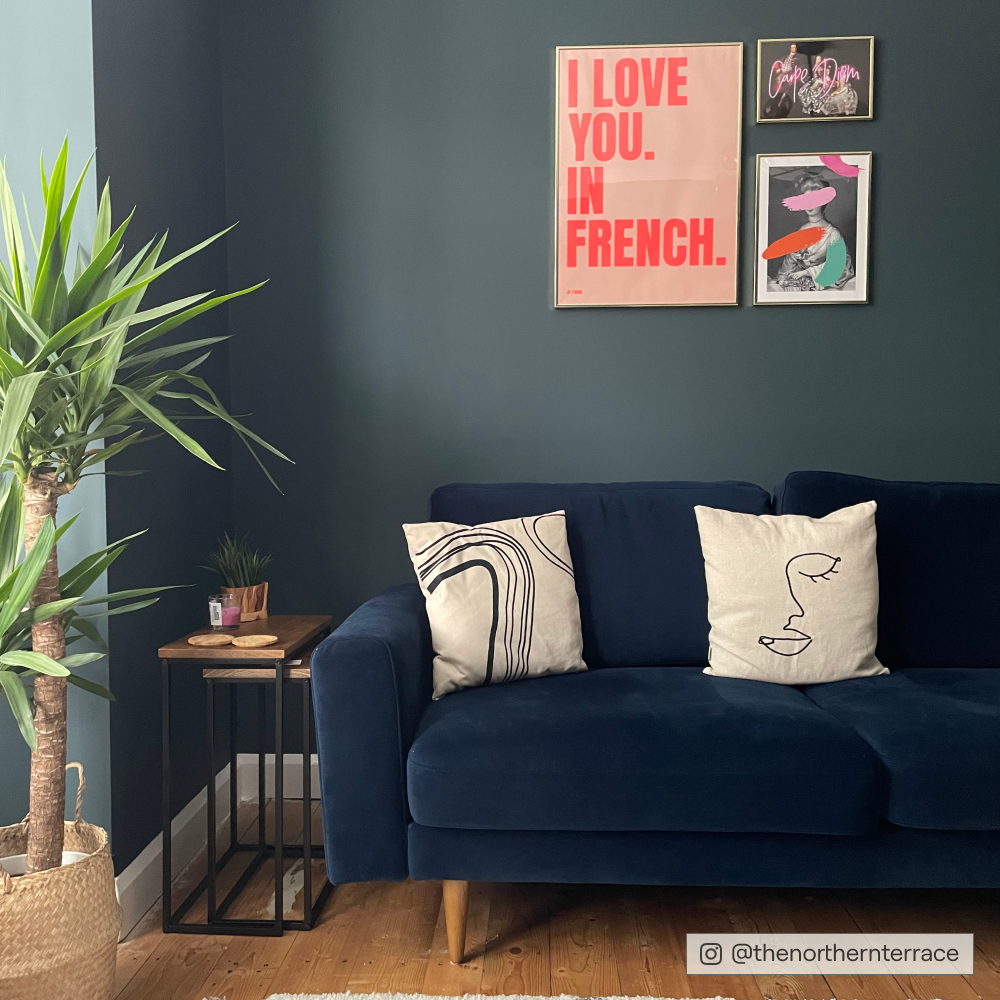Dark Marine Blue paint called The Drink by COAT Paints the eco friendly paint company