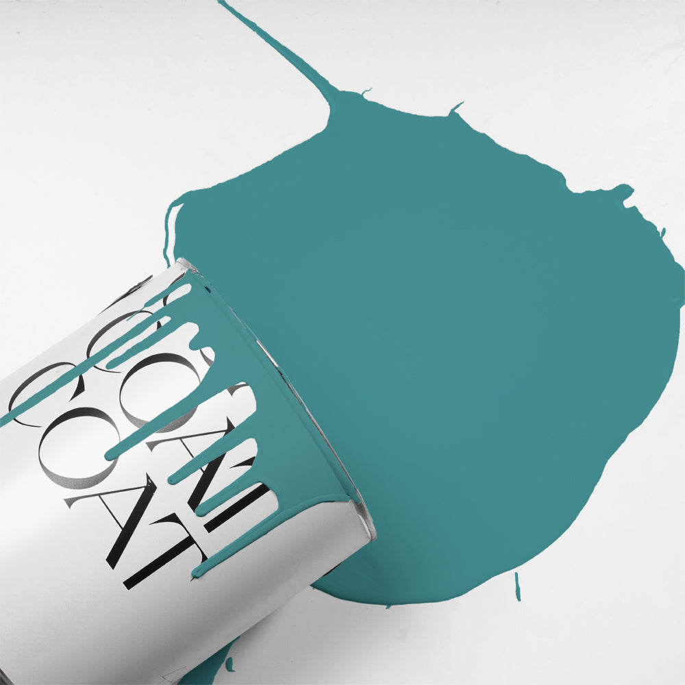 Bright Teal paint called The Four-Poster by COAT Paints the eco friendly paint company