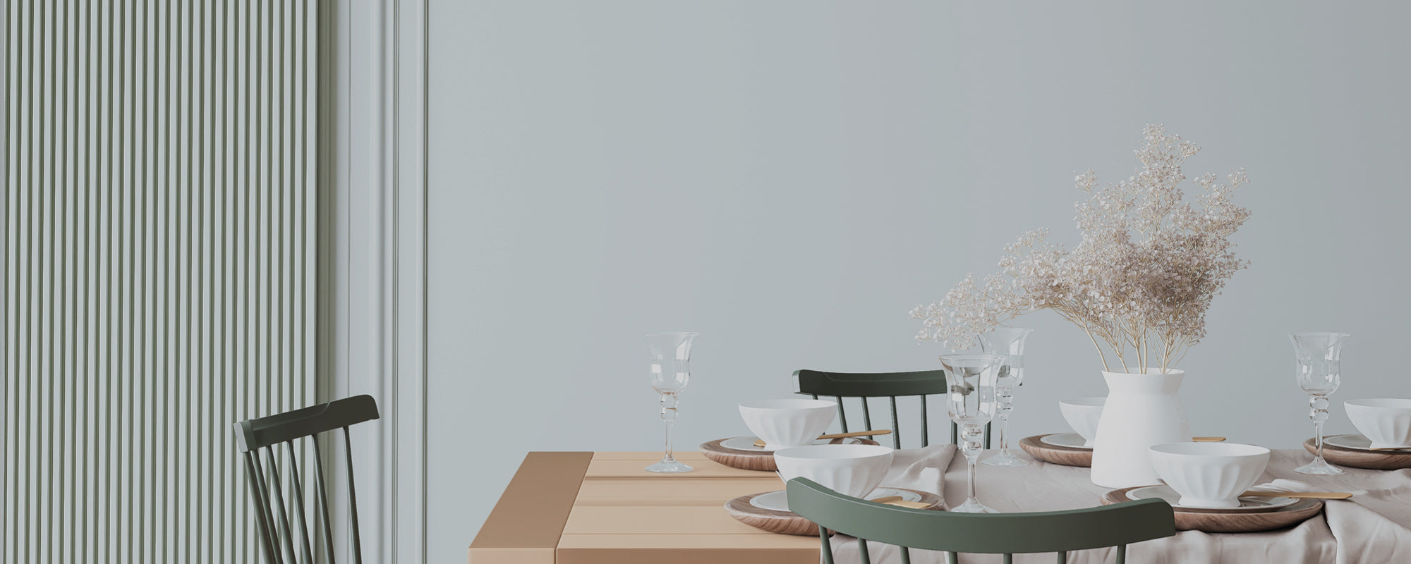 Pale Blue paint called The Good China by COAT Paints the eco friendly paint company