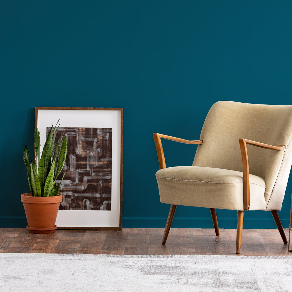 Peacock Blue paint called The Posh Seats by COAT Paints the eco friendly paint company