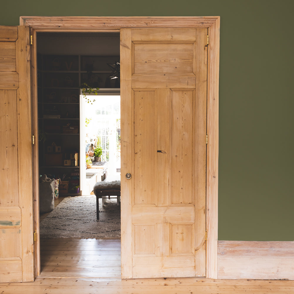 Deep Bronze Green paint called The Tobacconist by COAT Paints the eco friendly paint company