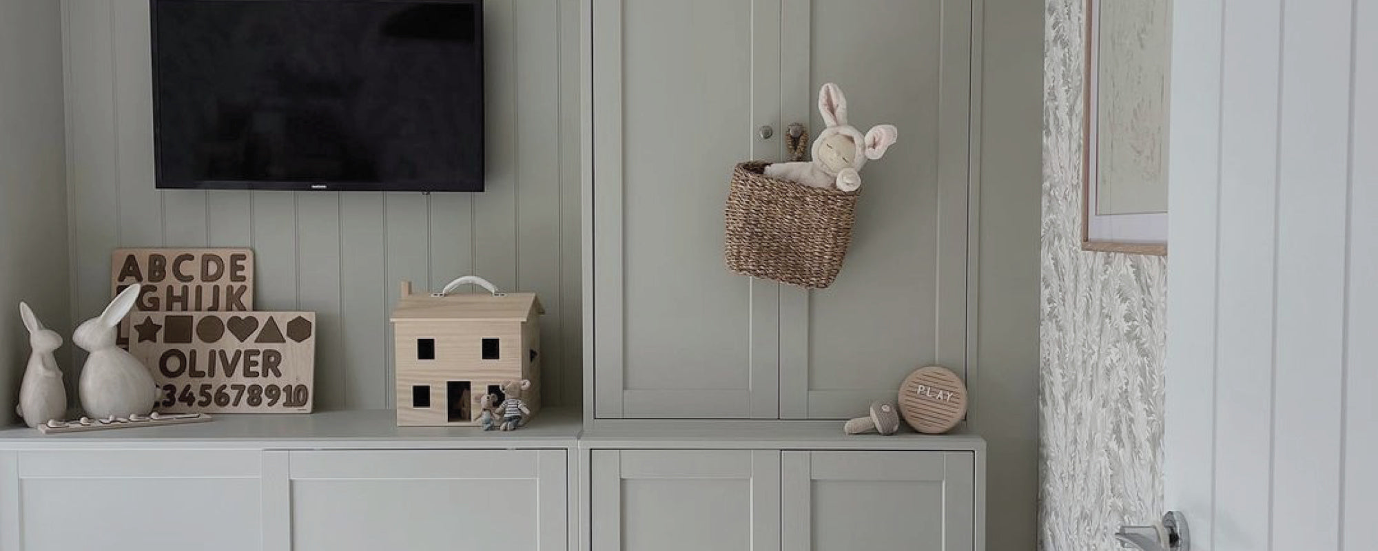 Green Grey paint called The Trail by COAT Paints the eco friendly paint company