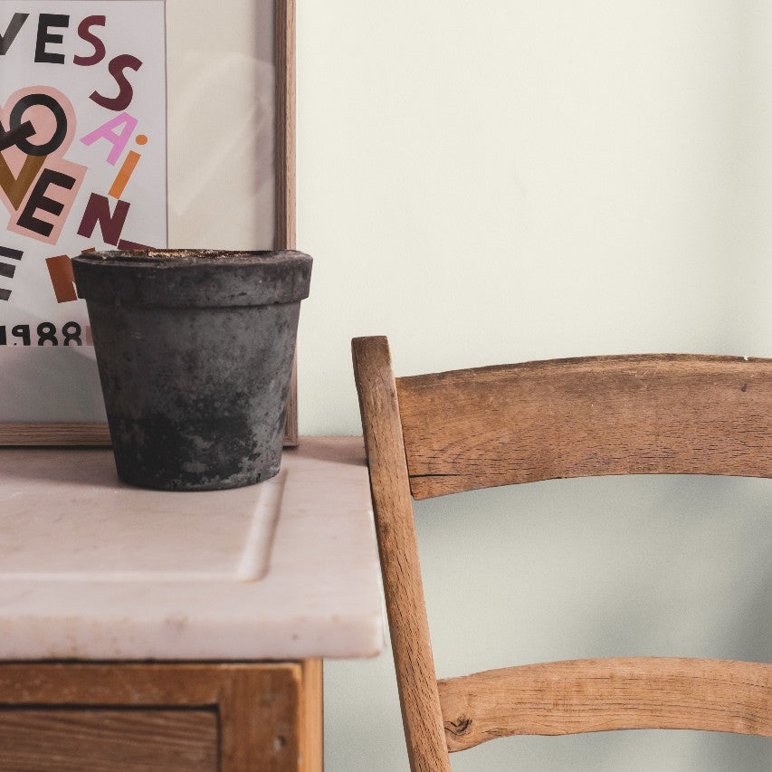 Light Green Beige paint called Bookstore by COAT Paints the eco friendly paint company