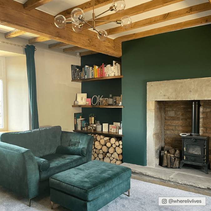 Timeless Dark Green paint called Ditch the Tie by COAT Paints the eco friendly paint company